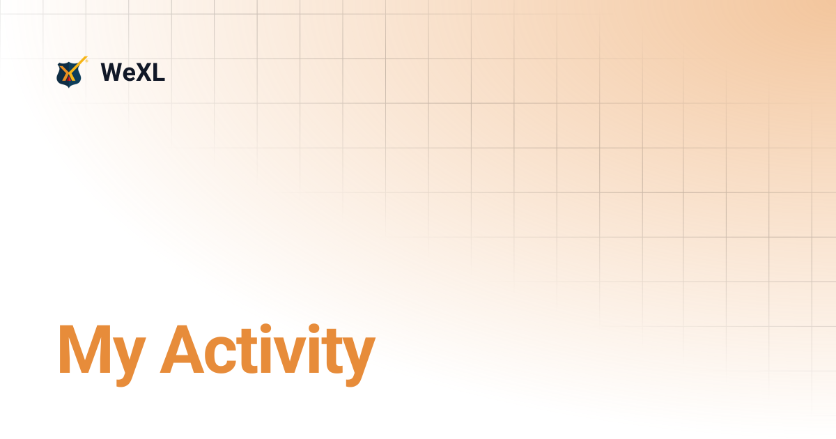 My Activity | WeXL
